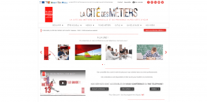 aperçu du site web cité des métiers
