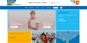 aperçu du site web Orientation sud